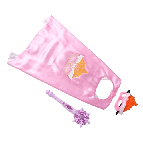 HAWILLOSCH 3 Stück Prinzessin Dress -up -Set Mädchen verkleiden sich Umhang Gefälligkeiten für Prinzessinnengeburtstage Prinzessinnen-Accessoires für Mädchen Kleider anziehen Kunststoff Rosa HAWILLOSCH 3 Stück Prinzessin Dress -up -Set Mädchen verkleiden sich Umhang Gefälligkeiten für Prinzessinnengeburtstage Prinzessinnen-Accessoires für Mädchen Kleider anziehen Kunststoff Rosa von HAWILLOSCH