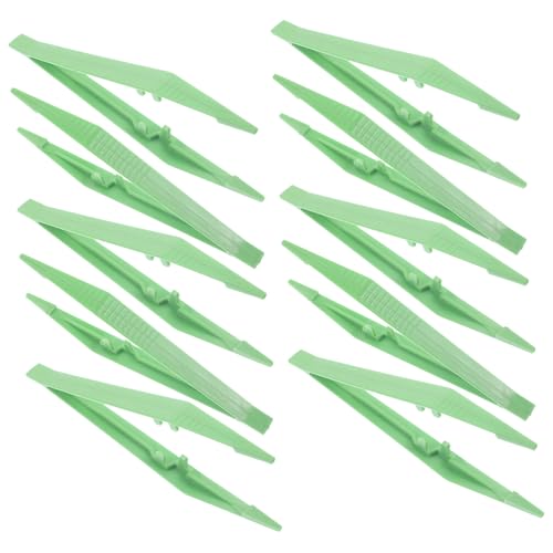 HAWILLOSCH 30 Stück Pinzette Für Experimente Werkzeuge Pinzette Experimente Pinzette Kindergarten Pinzette Perlen Pinzette Schulpinzette Kinderpinzette Plastik Green von HAWILLOSCH