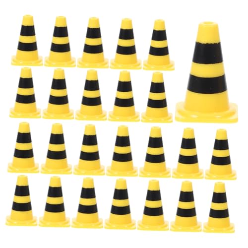 HAWILLOSCH 30stücke Teiliges Spielzeugset Für Verkehrsszenarien Miniatur Verkehrshütchen Und Absperrungen Für Junge Mädchen Realistische Verkehrssimulation Verkehrssicherheit Und von HAWILLOSCH