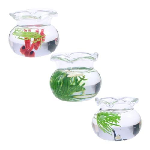 HAWILLOSCH 3Stücke Fischschalen Szenenzubehör für Puppenhaus und Aquarien Realistische Dekoration für Mikrohaus Landschaften HAWILLOSCH 3Stücke Fischschalen Szenenzubehör für Puppenhaus und Aquarien Realistische Dekoration für Mikrohaus Landschaften von HAWILLOSCH