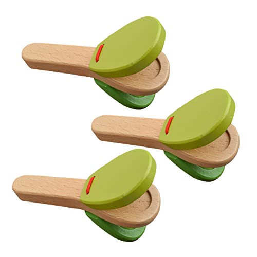 HAWILLOSCH 3Stücke Holzspielzeug Kastagnetten für Greifspielzeug mit Bunten Klatschen Musikinstrument für Kleinkinder Motorischen Fähigkeiten und Kreativität HAWILLOSCH 3Stücke Holzspielzeug Kastagnetten für Greifspielzeug mit Bunten Klatschen Musikinstrument für Kleinkinder Motorischen Fähigkeiten und Kreativität von HAWILLOSCH