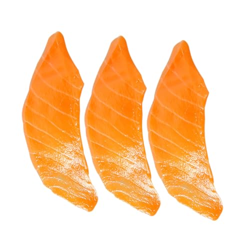 HAWILLOSCH 3st Simuliertes Sashimi Gefälschter Lachs Im Restaurant Essensmodelle Vorgeben Realistischer Gefälschter Lachs Szenenfotografie Requisiten Lachsförmige Modelle Orange PVC HAWILLOSCH 3st Simuliertes Sashimi Gefälschter Lachs Im Restaurant Essensmodelle Vorgeben Realistischer Gefälschter Lachs Szenenfotografie Requisiten Lachsförmige Modelle Orange PVC von HAWILLOSCH