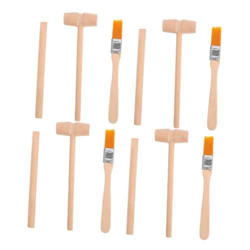 HAWILLOSCH 4 Sets 12pcs Kids Digging -werkzeuge Archäologische Ausgrabungskit Bildungsstamm Spielzeug Mini Hammer Pinselmeiß von HAWILLOSCH