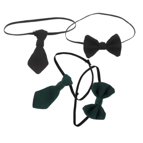 HAWILLOSCH 4 Stück Kleine Puppenkrawatten – Mini-Schleifen, Kleine Krawatten Zum Basteln Von Plüschtieren, Anziehen, Nähen, Puppen, Puppenhaus, Basteln, Puppenhaus-Outfit-zubehör von HAWILLOSCH