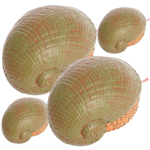 HAWILLOSCH 4 Stück Meerestiermodell Schnecke Tischplatte Für Simulation Tiermodell Simulationstiermodell-Ornamente Simuliertes Tiermodell Plastik HAWILLOSCH 4 Stück Meerestiermodell Schnecke Tischplatte Für Simulation Tiermodell Simulationstiermodell-Ornamente Simuliertes Tiermodell Plastik von HAWILLOSCH