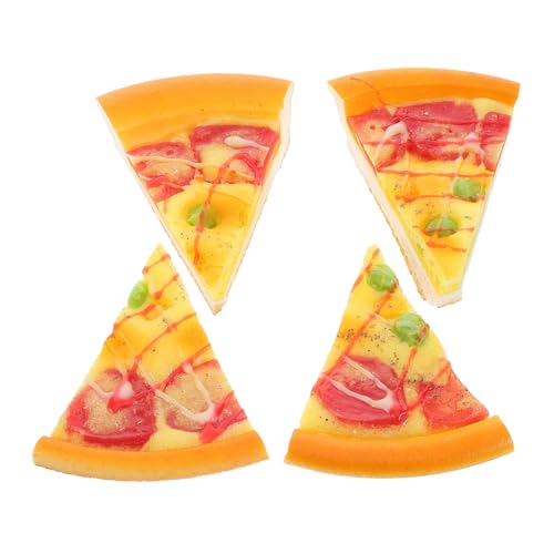 HAWILLOSCH Miniatur-pizzamodell Gefälschte Lebensmittel-Requisiten Pu-Simulation Von Pizzastücken Für Partydekorationen Und Zum Spielen Für Jungen Und Mädchen von HAWILLOSCH