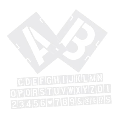 HAWILLOSCH 42 Stück Teiliges Buchstaben und Zahlenschablonen Wiederverwendbare Malvorlagen für DIY Bastelprojekte Acrylmalerei Holz Textilien und Wände Hohe Vielseitig und Langlebig HAWILLOSCH 42 Stück Teiliges Buchstaben und Zahlenschablonen Wiederverwendbare Malvorlagen für DIY Bastelprojekte Acrylmalerei Holz Textilien und Wände Hohe Vielseitig und Langlebig von HAWILLOSCH