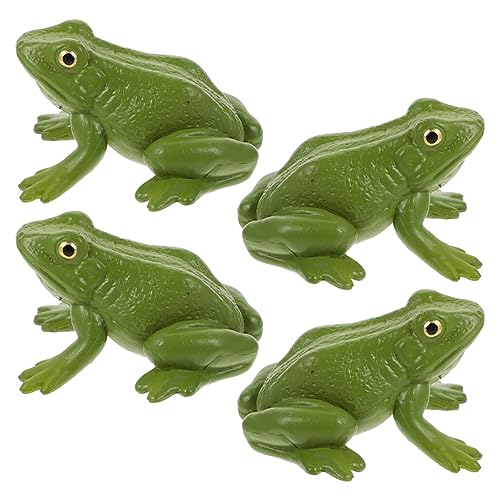 HAWILLOSCH 4Stücke Froschspielzeug Teiliges Kunststoff Froschmodell für Kreative Blumendekoration und Puppenhaus für Froschliebhaber HAWILLOSCH 4Stücke Froschspielzeug Teiliges Kunststoff Froschmodell für Kreative Blumendekoration und Puppenhaus für Froschliebhaber von HAWILLOSCH