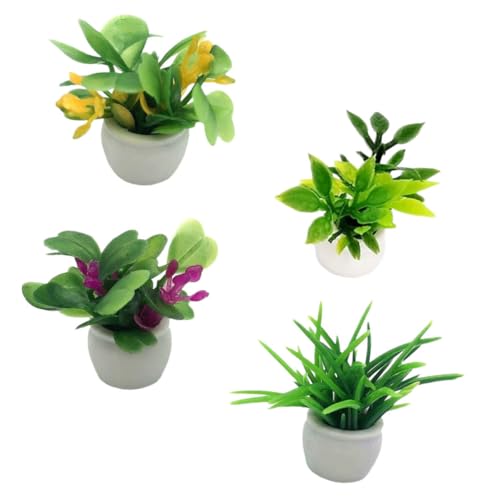HAWILLOSCH 4Stücke Topfpflanzen für Puppenhaus Dekorative Bonsai Pflanzen für Mikrolandschaft Garten Zubehör für Puppenhaus Dekoration für DIY Projekte HAWILLOSCH 4Stücke Topfpflanzen für Puppenhaus Dekorative Bonsai Pflanzen für Mikrolandschaft Garten Zubehör für Puppenhaus Dekoration für DIY Projekte von HAWILLOSCH