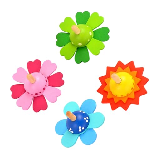 HAWILLOSCH 4er Set Gyroskop Lustige Blumenform Kreisel Für Stressabbau Und Lernspielzeug Für Kreatives Ideales Für Jungen Und ädchen HAWILLOSCH 4er Set Gyroskop Lustige Blumenform Kreisel Für Stressabbau Und Lernspielzeug Für Kreatives Ideales Für Jungen Und ädchen von HAWILLOSCH