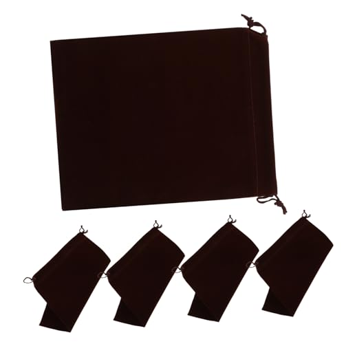 HAWILLOSCH 5stücke Teiliges Flanellbeutel Schmuck Und Geschenkaufbewahrungstaschen Praktische Kordelzugpouches Für Dekoration Und Aufbewahrung Von Schmuck Und Kleinigkeiten von HAWILLOSCH