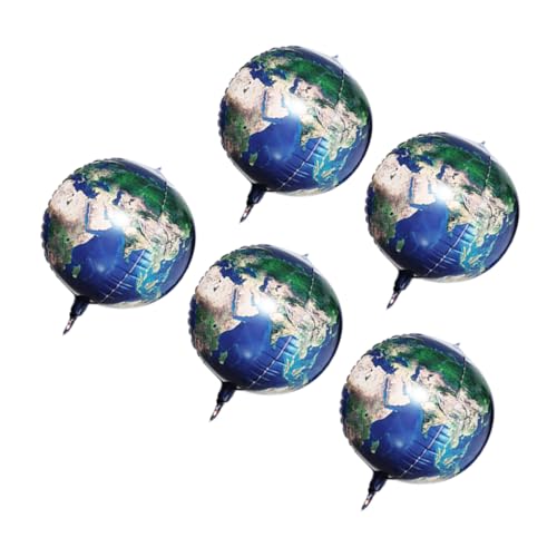 HAWILLOSCH 5 Stück Teiliges Set Aluminiumfolie Ballons mit Erd und Weltraummotiv Kreative Planetendekoration für Geburtstagsfeiern Hochzeiten Kinderpartys Geeignet für Innenräume und Events HAWILLOSCH 5 Stück Teiliges Set Aluminiumfolie Ballons mit Erd und Weltraummotiv Kreative Planetendekoration für Geburtstagsfeiern Hochzeiten Kinderpartys Geeignet für Innenräume und Events von HAWILLOSCH