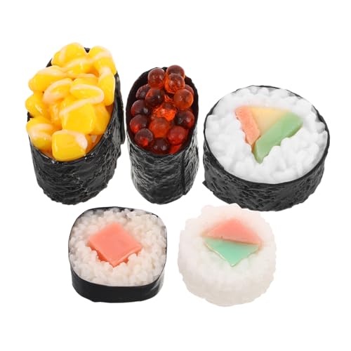 HAWILLOSCH 5Pcs Realistische Gefälschte Food Sushi Food Set Für Künstliche Sushi Für Party Restaurant Display Fake Sushi Simuliertes Essen HAWILLOSCH 5Pcs Realistische Gefälschte Food Sushi Food Set Für Künstliche Sushi Für Party Restaurant Display Fake Sushi Simuliertes Essen von HAWILLOSCH