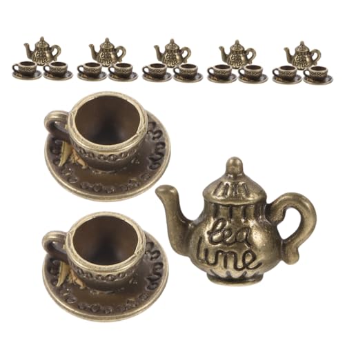 HAWILLOSCH 6 Sets Mini-teetasse: Winziges Teekannen-Set, Vintage-Miniatur-kaffeetasse, Fotografie-Requisiten Für Mädchen, Puppenhaus, Laden, Küchenzubehör HAWILLOSCH 6 Sets Mini-teetasse: Winziges Teekannen-Set, Vintage-Miniatur-kaffeetasse, Fotografie-Requisiten Für Mädchen, Puppenhaus, Laden, Küchenzubehör von HAWILLOSCH