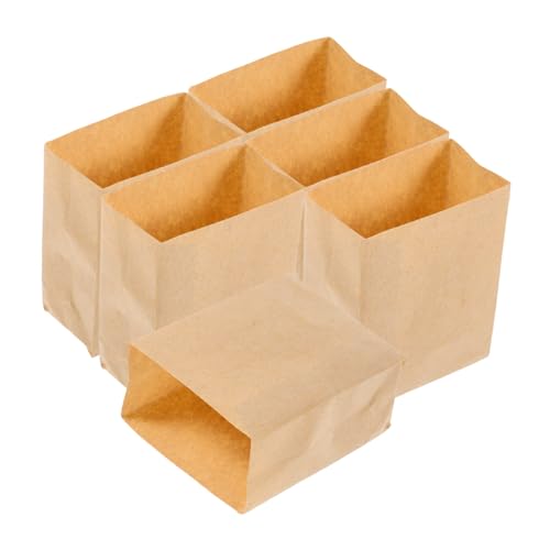 HAWILLOSCH 6 Stück Mini -Papiertüte Taschen klein winzig Zubehör für Puppenhäuser Puppenhausdekoration Mini-Tasche Miniatur-Papiertüten Minitasche für Puppen Khaki HAWILLOSCH 6 Stück Mini -Papiertüte Taschen klein winzig Zubehör für Puppenhäuser Puppenhausdekoration Mini-Tasche Miniatur-Papiertüten Minitasche für Puppen Khaki von HAWILLOSCH