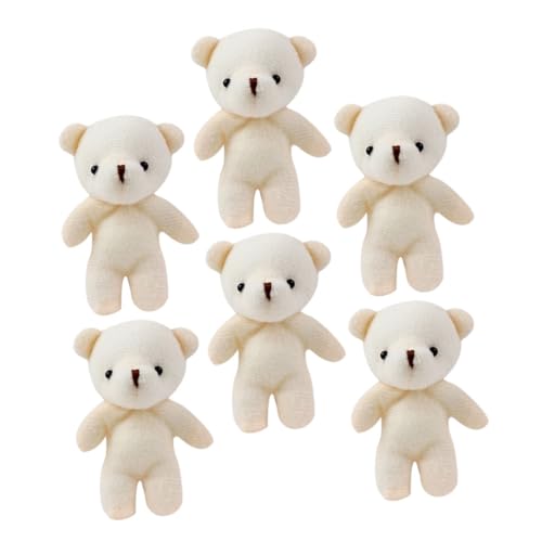 HAWILLOSCH 6 Stück Mini Plüschbären Schlüsselanhänger Niedliche Kleine Bären Weiche Stofftiere als Taschenanhänger und Dekoration für Hochzeit Geburtstag Party Tragbar und Detailreich HAWILLOSCH 6 Stück Mini Plüschbären Schlüsselanhänger Niedliche Kleine Bären Weiche Stofftiere als Taschenanhänger und Dekoration für Hochzeit Geburtstag Party Tragbar und Detailreich von HAWILLOSCH