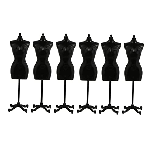 HAWILLOSCH 6 Stück Puppenaufhänger Puppenhaus Schaufensterpuppe Kind klein Schaufensterpuppen für Puppenkleidung kleiderständer Spielzeuganzeige Steht Mini-Mannequin-Modell Plastik Schwarz HAWILLOSCH 6 Stück Puppenaufhänger Puppenhaus Schaufensterpuppe Kind klein Schaufensterpuppen für Puppenkleidung kleiderständer Spielzeuganzeige Steht Mini-Mannequin-Modell Plastik Schwarz von HAWILLOSCH