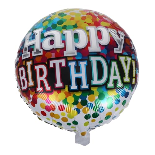 HAWILLOSCH 6 Stück Teiliges Happy Birthday Ballons aus Aluminiumfolie Runde Heliumballons Leicht Aufblasbar Wiederverwendbar Reißfest Dekoration für Geburtstagsfeiern und Partyhintergründe HAWILLOSCH 6 Stück Teiliges Happy Birthday Ballons aus Aluminiumfolie Runde Heliumballons Leicht Aufblasbar Wiederverwendbar Reißfest Dekoration für Geburtstagsfeiern und Partyhintergründe von HAWILLOSCH