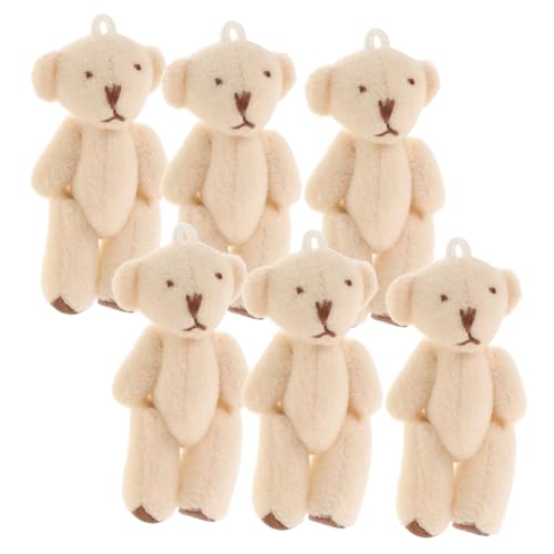 HAWILLOSCH 6 Stück Teiliges Mini Plüschbär mit Beweglichen Gelenken Austauschbaren Outfits Süße Schlüsselanhänger und Taschenanhänger Kreative Kinderparty Deko für Jungen und Mädchen HAWILLOSCH 6 Stück Teiliges Mini Plüschbär mit Beweglichen Gelenken Austauschbaren Outfits Süße Schlüsselanhänger und Taschenanhänger Kreative Kinderparty Deko für Jungen und Mädchen von HAWILLOSCH
