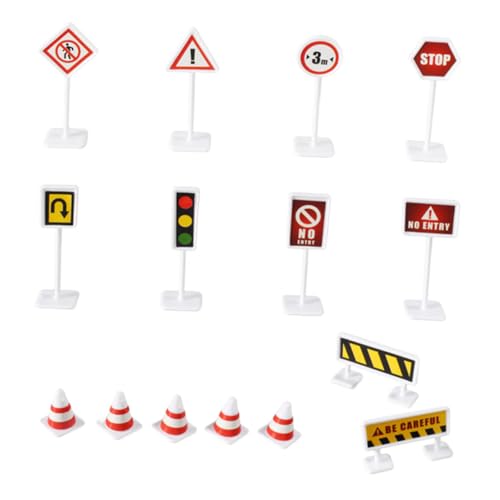 HAWILLOSCH 6Sätze Teiliges Straßenverkehrszeichen Spielzeugmodell für Kognitive Entwicklung Simulation von Verkehrsszenen für Eltern Interaktion und Verkehrssicherheitstraining HAWILLOSCH 6Sätze Teiliges Straßenverkehrszeichen Spielzeugmodell für Kognitive Entwicklung Simulation von Verkehrsszenen für Eltern Interaktion und Verkehrssicherheitstraining von HAWILLOSCH