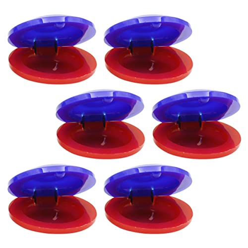 HAWILLOSCH 6Stücke Kastagnetten Percussion Musikinstrumente aus Hochwertigem Rot und Blau für Musikalische Früherziehung des Rhythmusgefühls HAWILLOSCH 6Stücke Kastagnetten Percussion Musikinstrumente aus Hochwertigem Rot und Blau für Musikalische Früherziehung des Rhythmusgefühls von HAWILLOSCH
