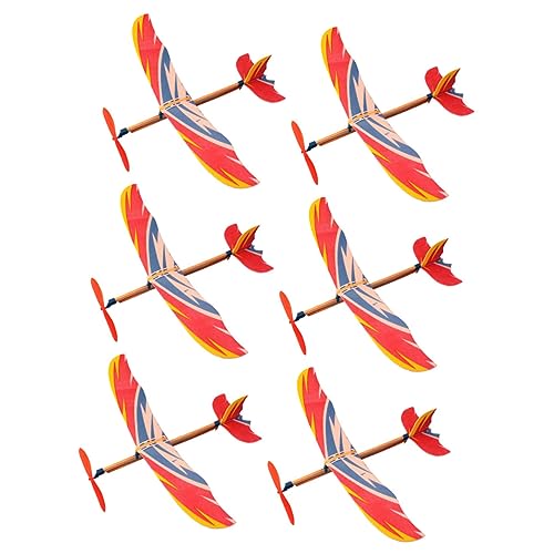 HAWILLOSCH 6Stücke Teiliges DIY Flugzeugspielzeug für Gummiband Segelflugzeug Modell Fördert Hand Augen Koordination und Kreativität für Jungen Ab Jahren HAWILLOSCH 6Stücke Teiliges DIY Flugzeugspielzeug für Gummiband Segelflugzeug Modell Fördert Hand Augen Koordination und Kreativität für Jungen Ab Jahren von HAWILLOSCH