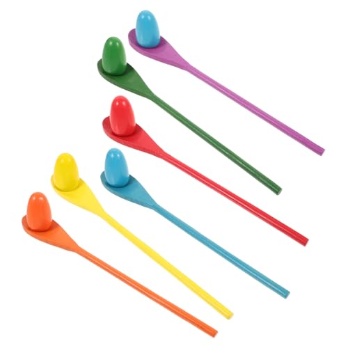 HAWILLOSCH 6sätze Balance Spielzeug Für Junge Mädchen Teiliges Holz-Ei Löffel Spiel Sensory Training Und Gleichgewichtstraining Bunte Farben Für Geburtstagsfeiern Und Aktivitäten HAWILLOSCH 6sätze Balance Spielzeug Für Junge Mädchen Teiliges Holz-Ei Löffel Spiel Sensory Training Und Gleichgewichtstraining Bunte Farben Für Geburtstagsfeiern Und Aktivitäten von HAWILLOSCH