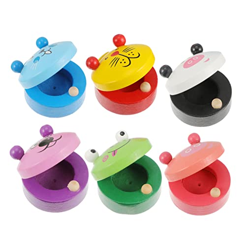HAWILLOSCH 6er Set Holzspielzeug Puzzle Musikinstrumente Castanets Für 3 7 Jahre Orff Musikinstrumente Pädagogisches Tierische Designs Zufällige Auswahl HAWILLOSCH 6er Set Holzspielzeug Puzzle Musikinstrumente Castanets Für 3 7 Jahre Orff Musikinstrumente Pädagogisches Tierische Designs Zufällige Auswahl von HAWILLOSCH