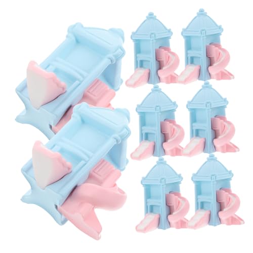 HAWILLOSCH 8stücke Miniatur-landschafts-Resin-spielhaus Teiliges Kreative -Dekoration Für Kuchen Shower Prinzessinnen-Geburtstagsfeiern Vielseitige Verwendungszwecke Für Backen Und von HAWILLOSCH