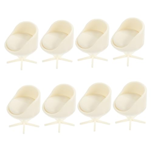 HAWILLOSCH 8pcs Dollhouse Miniatur Plastikstühle 1:25 DIY Mini Möbelprojekte Dollhouse Möbeldekoration Für Puppen Wohnzimmer Büro Studienraum HAWILLOSCH 8pcs Dollhouse Miniatur Plastikstühle 1:25 DIY Mini Möbelprojekte Dollhouse Möbeldekoration Für Puppen Wohnzimmer Büro Studienraum von HAWILLOSCH