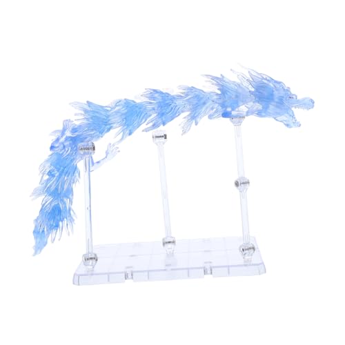 HAWILLOSCH Action Figure Display Set Leichter Aufbau Dekorativer Blauer Dracheneffekt Kompatibel mit Modellfiguren Vielseitig für Sammler und DIY Projekte Auffällige Modellzubehörteile von HAWILLOSCH