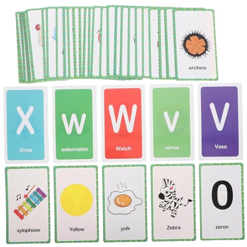 HAWILLOSCH Alphabet Lernkarten für Bunten Buchstaben und Wörtern Sichere Abgerundete Ecken Mittlere Fördert Frühe Sprachentwicklung und Kognitive Fähigkeiten für Vorschulkinder HAWILLOSCH Alphabet Lernkarten für Bunten Buchstaben und Wörtern Sichere Abgerundete Ecken Mittlere Fördert Frühe Sprachentwicklung und Kognitive Fähigkeiten für Vorschulkinder von HAWILLOSCH