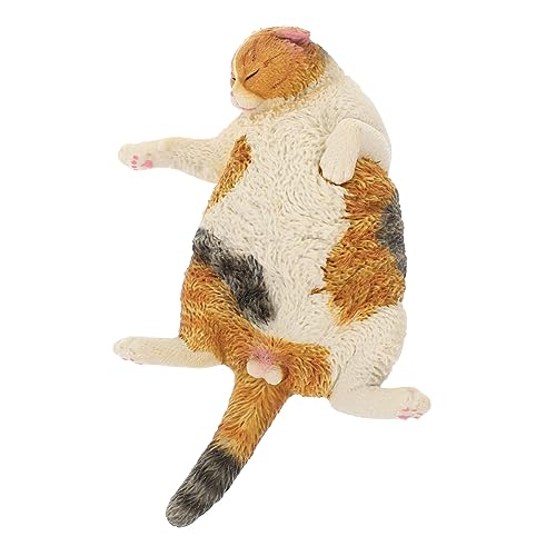 HAWILLOSCH Animal Figures Cutie Cats Tiermodell gartenfigur Haustierfigur Katzenspielzeug Miniatur Katze stickig Smoking Katze Katzenpuppe kleines Katzenmodell kleine Katzendekoration Plastik von HAWILLOSCH
