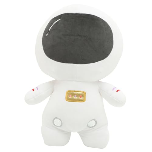 HAWILLOSCH Astronautenpuppe Astronautenkissen Kuscheltier Raumschiff Kuscheliges Kuschelkissen Astronaut Gefüllt Weltraum-puppendekor Dekokissen Weiß Plüsch von HAWILLOSCH