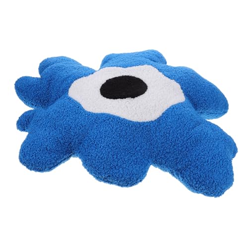 HAWILLOSCH Boucle Bett werfen sitzkissen Cute Pillow zockerkissen Schlafzimmerkissen Back Cushion Blumen fußmatte Stuhlunterlage für zu Hause süße Wurfkissen Plüsch Blue von HAWILLOSCH