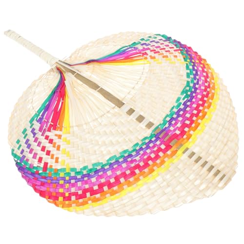 HAWILLOSCH Chinesischen Stil Hand Fächer Aus Pflanzengewebe Regenbogen-fächer Dekoration Für Partys Und Festivals Natur Fächer Für Zuhause Und Outdoor HAWILLOSCH Chinesischen Stil Hand Fächer Aus Pflanzengewebe Regenbogen-fächer Dekoration Für Partys Und Festivals Natur Fächer Für Zuhause Und Outdoor von HAWILLOSCH