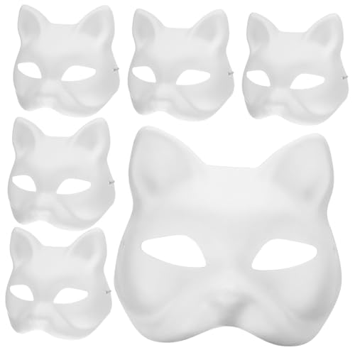 HAWILLOSCH 8 Stück Tiermaske Schlichte Bastelmaske Bemalbare Maske für Maske Cosplay HAWILLOSCH 8 Stück Tiermaske Schlichte Bastelmaske Bemalbare Maske für Maske Cosplay von HAWILLOSCH