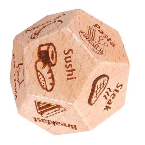 HAWILLOSCH Das Essen bestimmt das Sieb Food Decision dice Holzwürfel-Requisite Partyspielwürfel Spiel-Requisiten Spielwürfel Requisiten Lebensmittelentscheidungswürfel hölzern Light Brown HAWILLOSCH Das Essen bestimmt das Sieb Food Decision dice Holzwürfel-Requisite Partyspielwürfel Spiel-Requisiten Spielwürfel Requisiten Lebensmittelentscheidungswürfel hölzern Light Brown von HAWILLOSCH