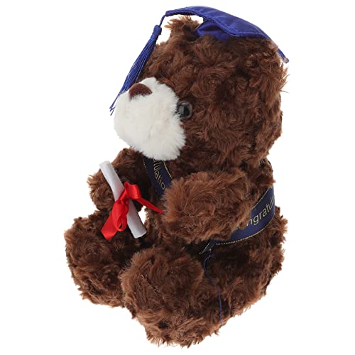 HAWILLOSCH Dr. Bärenpuppe Abschlussfeier abschlussgeschenk Abschlussball Souvenir Plüschspielzeug Andenken Babygeschenk Plüschtier Gans Plüschbär gefüllter Plüsch PP Baumwolle Brown von HAWILLOSCH
