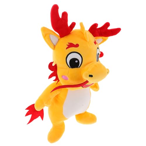 HAWILLOSCH Drachen Plüschtier Drachenpuppe Gelbes Plüsch Kinderspielzeug von HAWILLOSCH