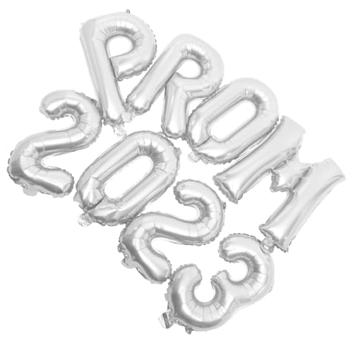 HAWILLOSCH Graduation Ballons Aluminium Folie Partydeko Silber Prom Abschlussfeier Wand und Tischdeko Fotorequisiten Einfache Befüllung HAWILLOSCH Graduation Ballons Aluminium Folie Partydeko Silber Prom Abschlussfeier Wand und Tischdeko Fotorequisiten Einfache Befüllung von HAWILLOSCH