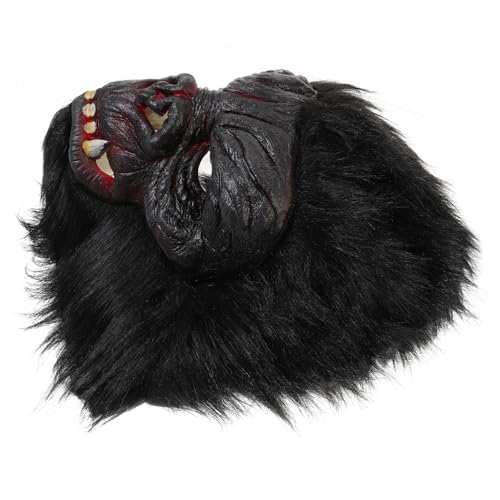 HAWILLOSCH Halloween Gorilla Maske Tierkopf Kostümaccessoire Realistisch Leicht und Bequem für Herren Festival Party Dekoration und Cosplay HAWILLOSCH Halloween Gorilla Maske Tierkopf Kostümaccessoire Realistisch Leicht und Bequem für Herren Festival Party Dekoration und Cosplay von HAWILLOSCH