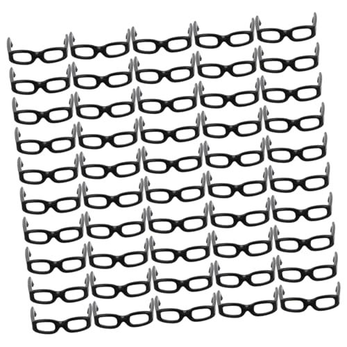 HAWILLOSCH Handgefertigte Puppenbrille Schwarz Kunststoff Puppenzubehör Miniatur Brillen für DIY Puppenparty Jungen Mädchen HAWILLOSCH Handgefertigte Puppenbrille Schwarz Kunststoff Puppenzubehör Miniatur Brillen für DIY Puppenparty Jungen Mädchen von HAWILLOSCH