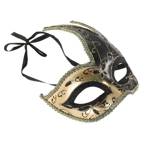 HAWILLOSCH Venezianische Retro Bemalte Halbgesichtsmaske Maskenballmaske Cosplay Dekorativ HAWILLOSCH Venezianische Retro Bemalte Halbgesichtsmaske Maskenballmaske Cosplay Dekorativ von HAWILLOSCH