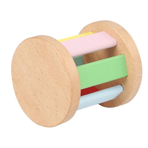 HAWILLOSCH Holzspielzeug Rasselroller für Junge Mädchen Leichtes Interaktives Musikinstrument Greiffähigkeit Hand Augen Koordination und Sinneswahrnehmung Kompaktes Design HAWILLOSCH Holzspielzeug Rasselroller für Junge Mädchen Leichtes Interaktives Musikinstrument Greiffähigkeit Hand Augen Koordination und Sinneswahrnehmung Kompaktes Design von HAWILLOSCH