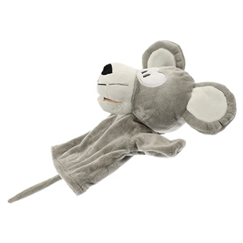 HAWILLOSCH Interaktive Handpuppe aus Plüsch Lustiges Tierpuppenspielzeug für Fördert Sprachliche Entwicklung und Kreativität für Erzählungen und Lernzentren Niedliches Mausdesign von HAWILLOSCH