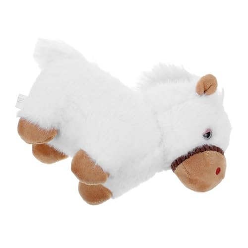 HAWILLOSCH Jahr des Pferdes Plüschmascot Authentisches und Realistisches Stofftier für Kinderzimmer und für Frühlingsfest von HAWILLOSCH