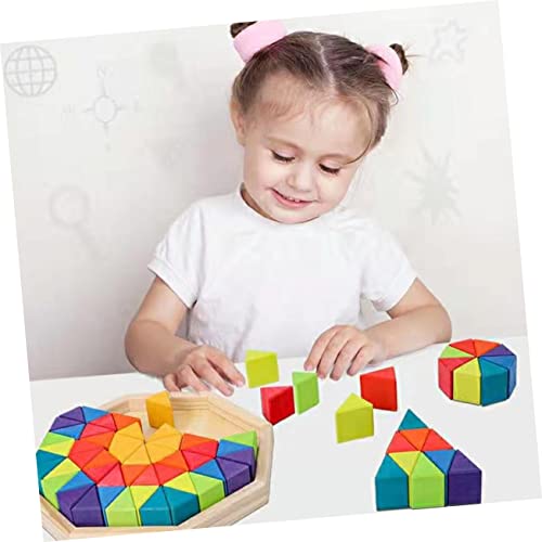 HAWILLOSCH Jigsaw Puzzles Buntes Regenbogen Pädagogisches Lernspielzeug Gehirnentwicklung Koordination und Kreativität für Jungen und Mädchen von HAWILLOSCH