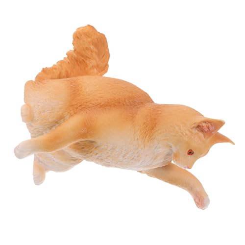 HAWILLOSCH Katzenmodellspielzeug Kinderspielzeug Gefälschte Katzendekoration Katzenstatue Ornament Kognitives Spielzeug Für Kinder Desktop Katzenornament Lebensechte Katzenstatue von HAWILLOSCH