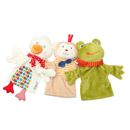 HAWILLOSCH Kuscheliges Babyspielzeug Handpuppe Tierhandpuppe Für Kinderpuppen Kinderhandpuppe Spielzeug von HAWILLOSCH